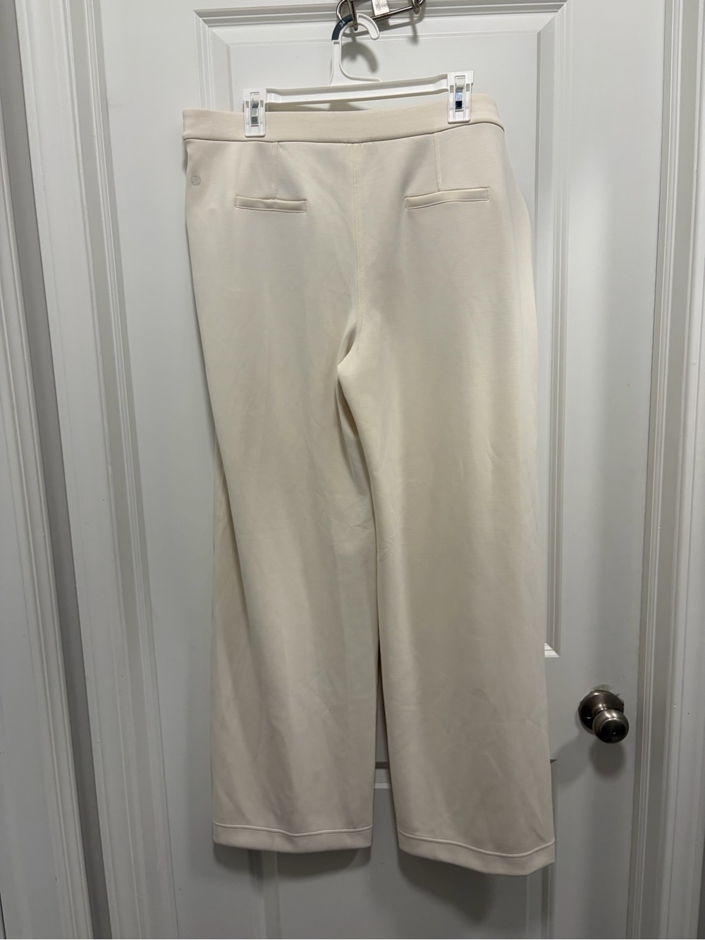 Lululemon softstreme pintuck Cream Wide-Leg Dress Pants nwt - Picture 2 of 7